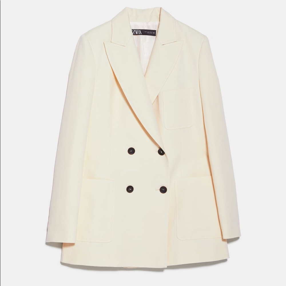 Zara Rustic Top Stitch Blazer